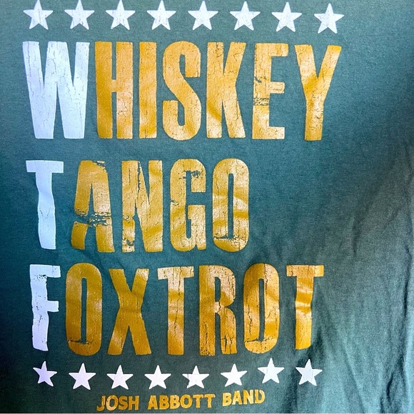 NWOT Josh Abbott Band Whiskey Foxtrot Tango (WTF) Concert Shirt - Picture 5 of 7